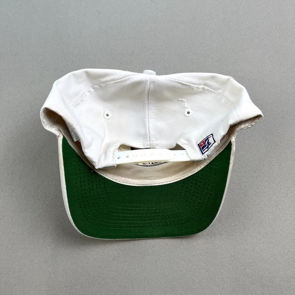 Vintage Hopkins University Hat Cap Snapback White The Game Bar Script Logo 90s - Picture 4 of 9
